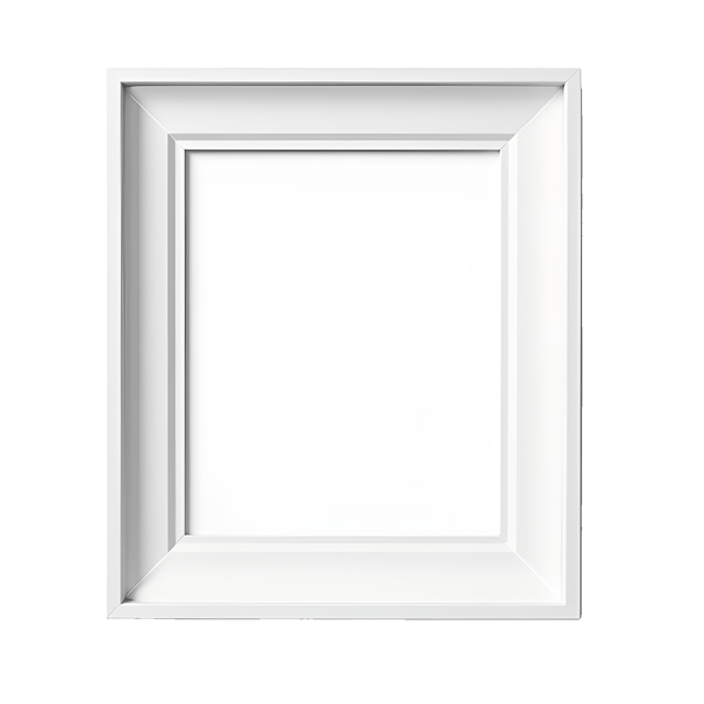 Free transparent PNG: Minimalist White Picture Frame Clipart with Modern Lines
