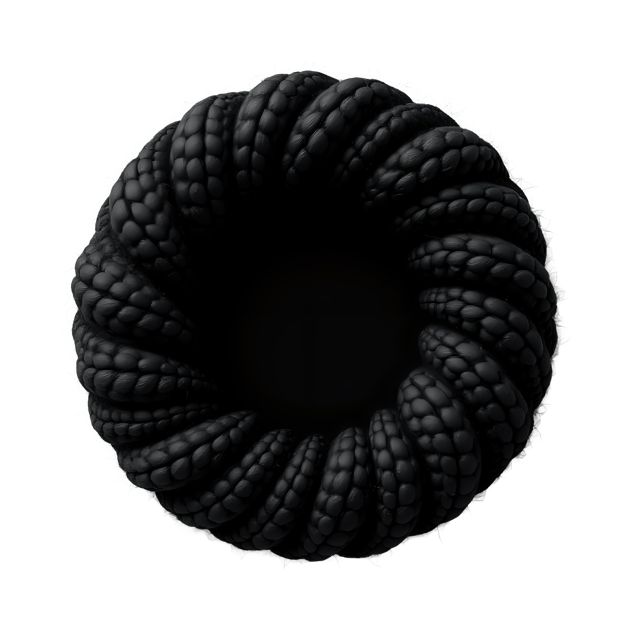 Free transparent PNG: Crocheted Black Hole with Swirling Yarn Effects PNG