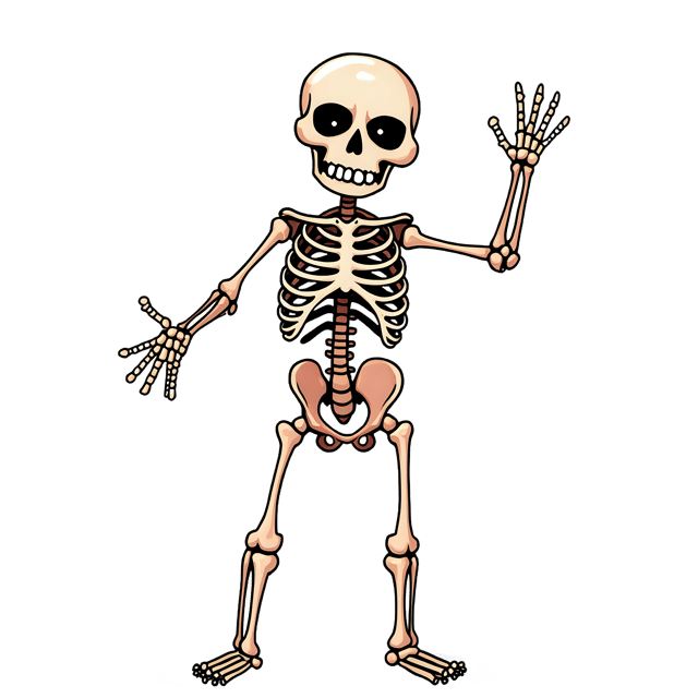 Free transparent PNG: Skeleton Bones  Halloween Clipart, free downloadable png