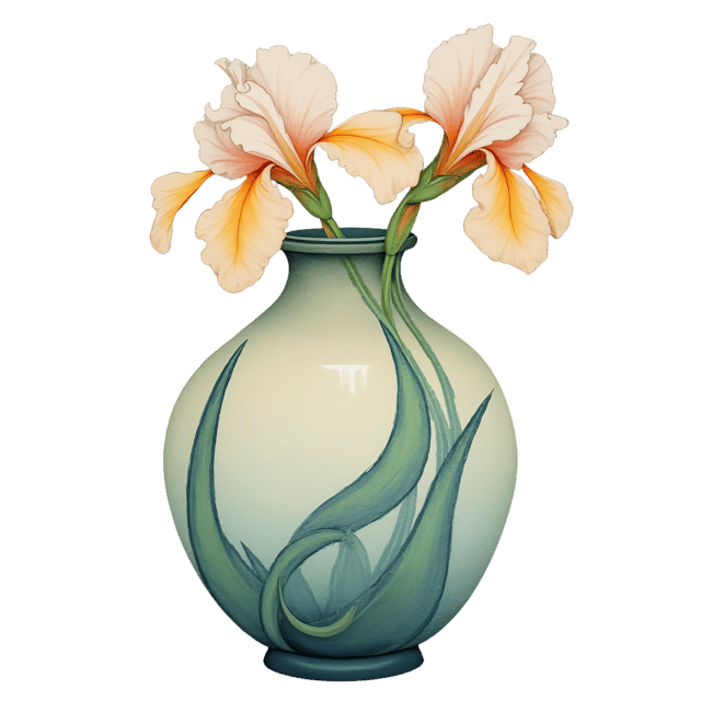 Free transparent PNG: Art Nouveau Vase  Floral Design Clipart, free high-quality png download