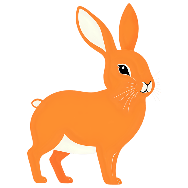 Free transparent PNG: Cute Cartoon Rabbit Illustration with Transparent Background