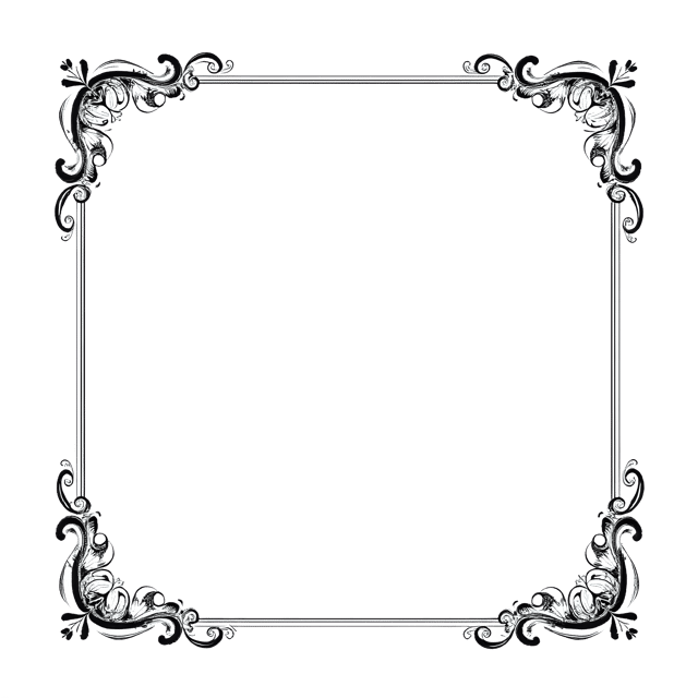 Free transparent PNG: Decorative Edge Frame PNG  Perfect for Artistic Frames, Clipart  Crafts