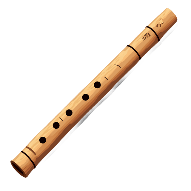Free transparent PNG: Waldorf-Inspired Wooden Flute PNG with Natural Wood Tones and Simple Engravings