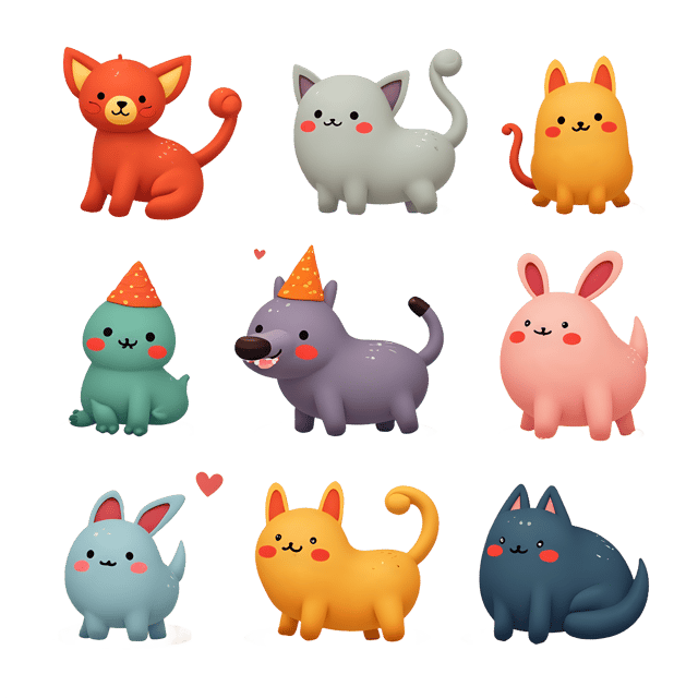 Free transparent PNG: Whimsical Geometric Art with Playful Colors PNG Design