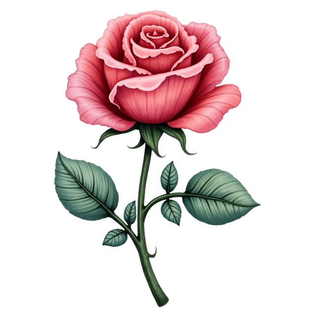 Free transparent PNG: Vibrant Dazzling Diamond Brooch Rose Illustration