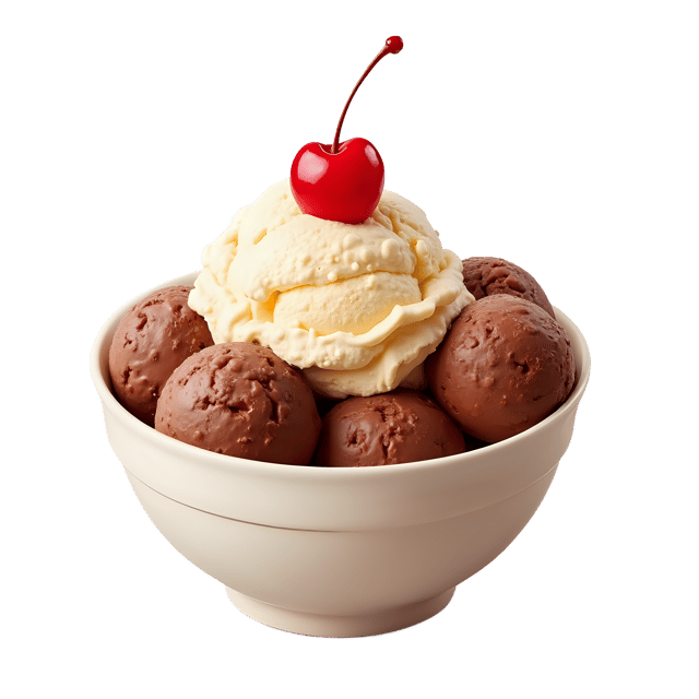 Free transparent PNG: Ice Cream Sundae with Cherry Topping  Dessert Clipart, free png download