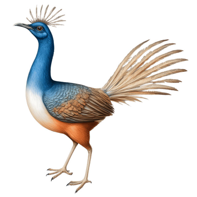 Free transparent PNG: Transparent PNG Lyrebird Bird Image with Clarity and Precision