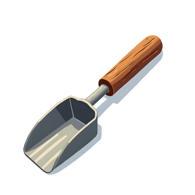 Free transparent PNG: Coffee Scoop with Wooden Handle Grip  Kitchen Clipart, free download png