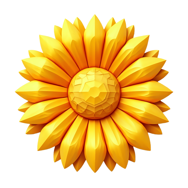 Free transparent PNG: Sunflower Carving  Yellow Crystal Center Clipart, free download png