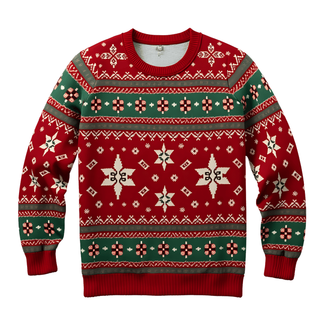 Free transparent PNG: Patterned Christmas Sweater PNG Clipart  Perfect for Holiday Designs  Crafts