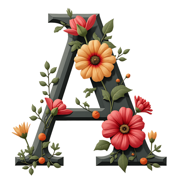 Free transparent PNG: Floral Letter of Alphabet PNG Clipart  Perfect for Decor, Crafts  Education