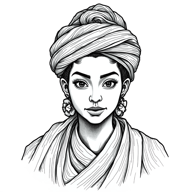 Free transparent PNG: Cultural Attire Portrait PNG Clipart  Perfect for Fashion and Cultural Projects
