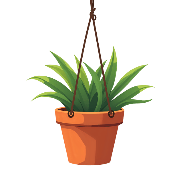 Free transparent PNG: Hanging Flower Pot  Garden Decor Clipart, free png download