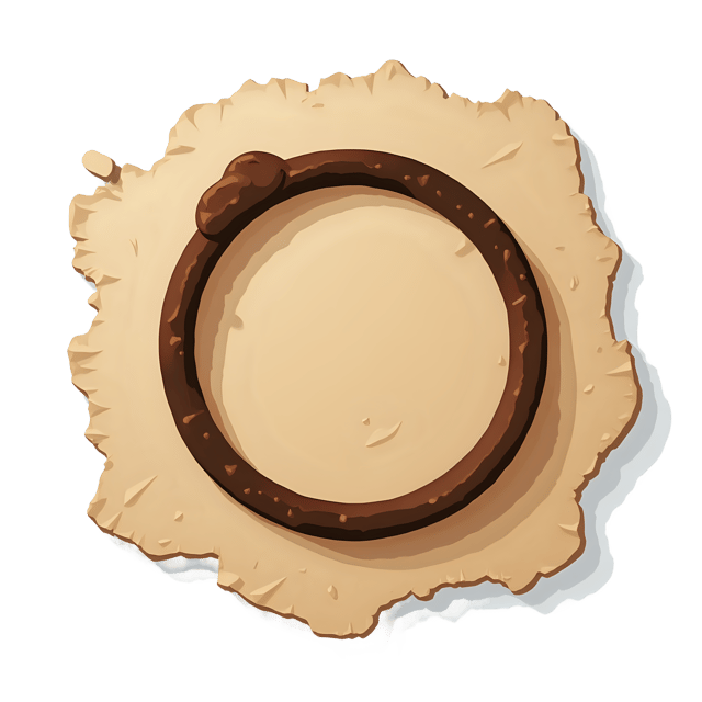 Free transparent PNG: Stained Paper Surface with Coffee Ring  Unique Texture Clipart, free transparent png download