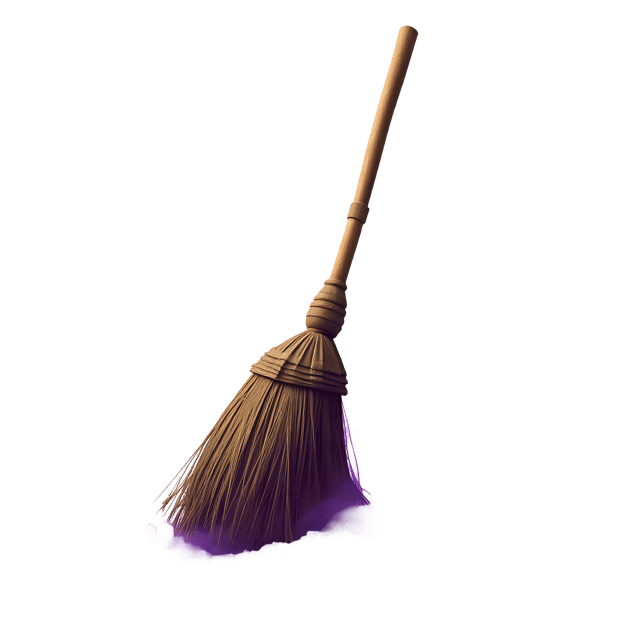 Free transparent PNG: Broom with Swirling Purple Dust  Magical Clipart, free png download