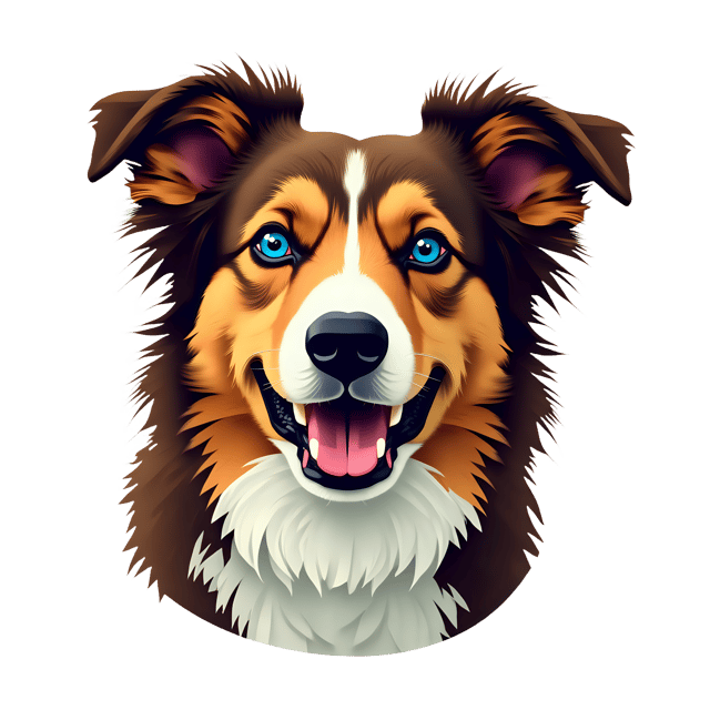 Free transparent PNG: Brown Border Collie PNG with Transparent Background for Pets and Dog Lovers