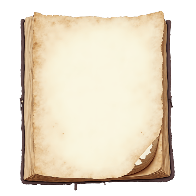 Free transparent PNG: Antique Book Page  Torn Corner Clipart, free transparent png download