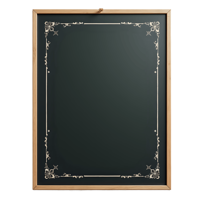 Free transparent PNG: Chalkboard Frame PNG Clipart  Ideal for Educational Projects  Design