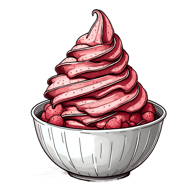 Free transparent PNG: Strawberry Ice Cream with Chocolate Curls  Dessert Clipart, free downloadable png