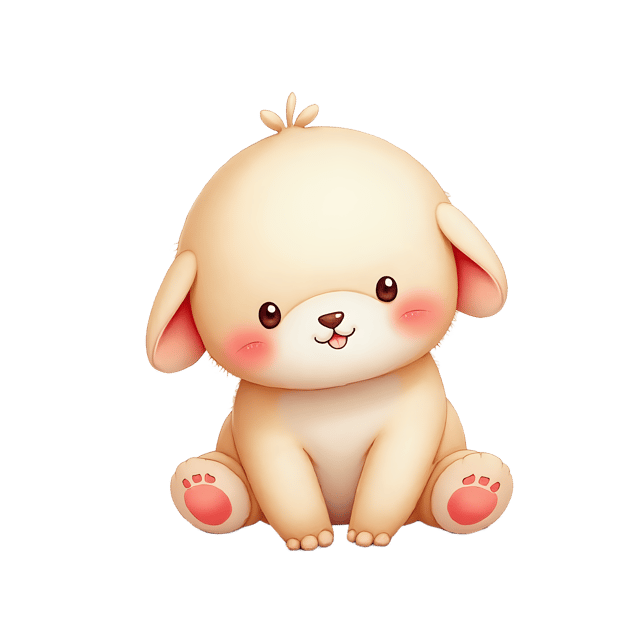 Free transparent PNG: Cuddly Creature PNG with Transparent Background for Soothing Decor and Crafts