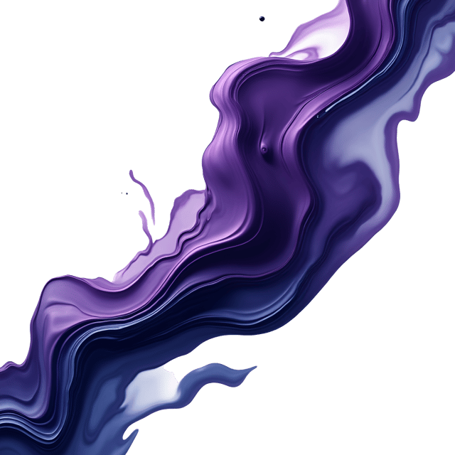 Free transparent PNG: Abstract Purple, Indigo, and Midnight Black Flow PNG for Artistic Design