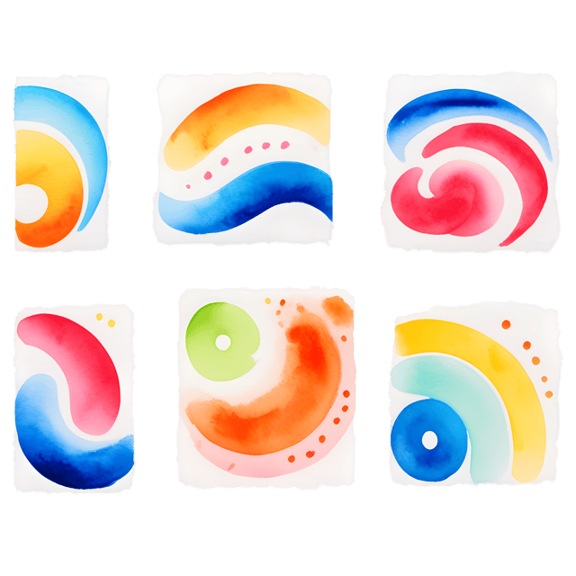 Free transparent PNG: Abstract Pattern Dance PNG with Vibrant Energy and Transparent Background