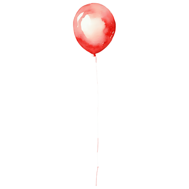 Free transparent PNG: Transparent Watercolor Balloon Illustration – Gentle and Whimsical Clipart
