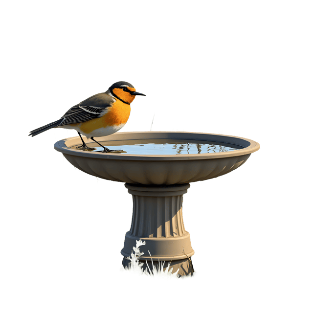 Free transparent PNG: Bird Bath  Garden Clipart, free transparent png download