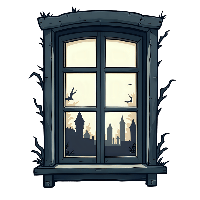 Free transparent PNG: Eerie Window  Haunted House Clipart, free transparent png download