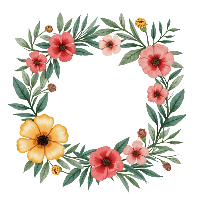 Free transparent PNG: Blank Floral Garden Sign  Customizable Clipart, free png download