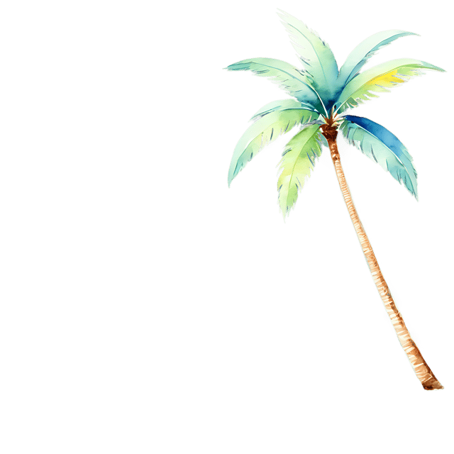Free transparent PNG: Tropical Beach Watercolor Illustration – Transparent PNG