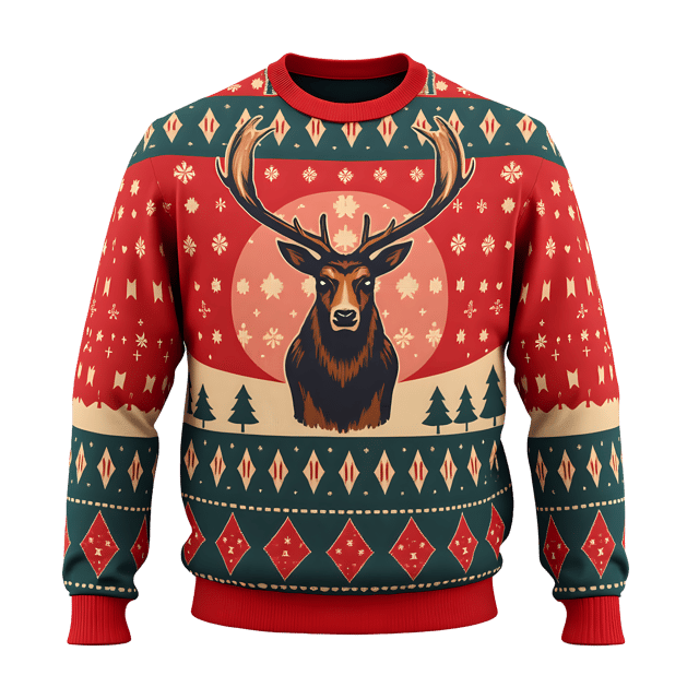 Free transparent PNG: Reindeer Christmas sweater PNG Clipart  Perfect for Holiday Crafts  Designs
