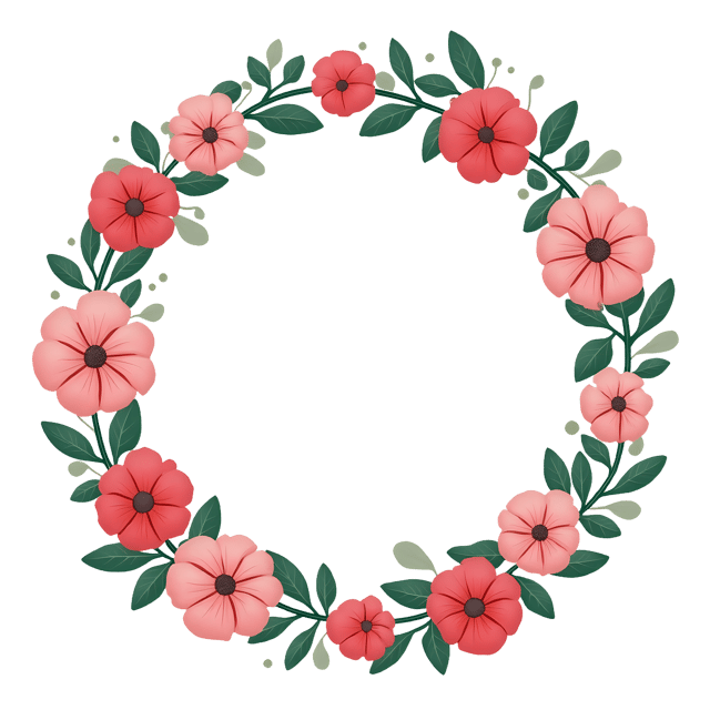 Free transparent PNG: Flower Wreath Cameo  Elegant Floral Clipart, Free Downloadable PNG