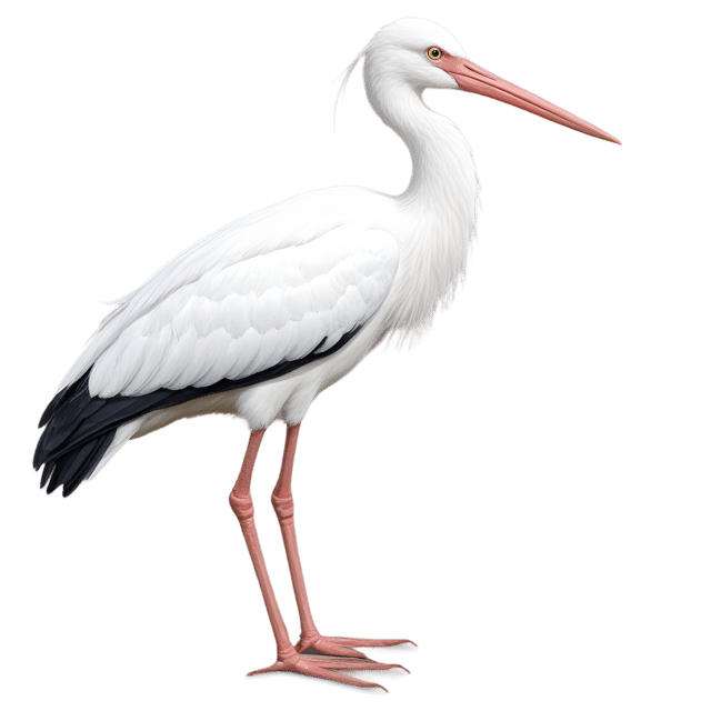 Free transparent PNG: Stork Bird Transparent PNG for Wildlife and Nature Imagery