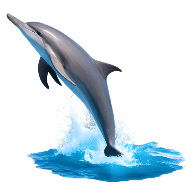 Free transparent PNG: Dolphin Jumping Out of the Sea Transparent PNG Background