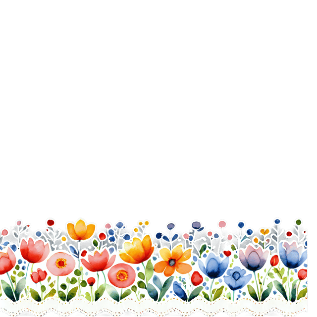 Free transparent PNG: Watercolor Floral Lace Trim PNG – Transparent Background Design Element