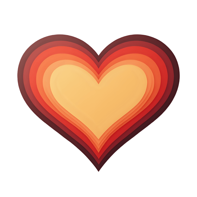 Free transparent PNG: Flat Heart PNG Clipart  Ideal for Graphic Design  Creative Projects