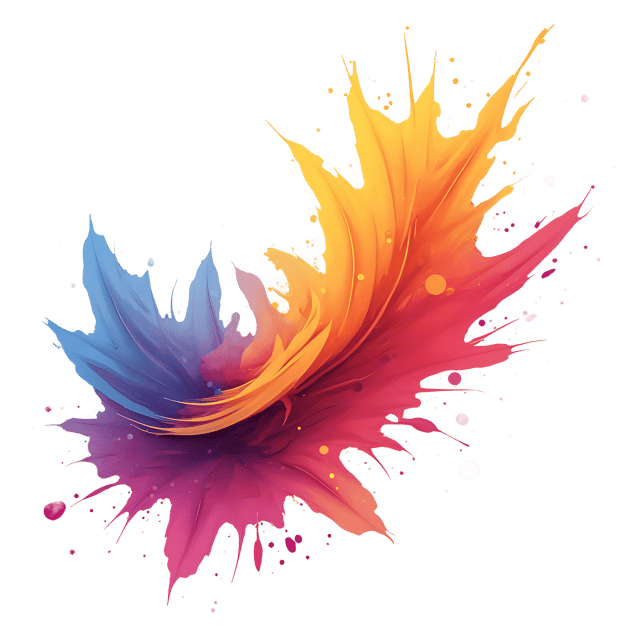 Free transparent PNG: Abstract Paint Splashes PNG  Modern Art for Decor  Design