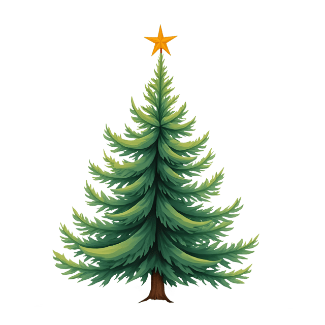 Free transparent PNG: Transparent Star Tree Decoration PNG for Festive and Decorative Use