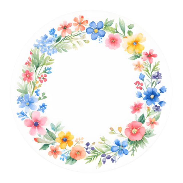Free transparent PNG: Vibrant Garden Circle PNG for Decor and Design