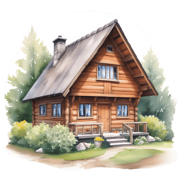 Free transparent PNG: Cozy Wooden House PNG with Transparent Background for Nature Lovers