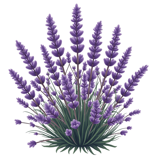 Free transparent PNG: Fragrant Lavender Blooms R PNG with Transparent Background for Floral Design