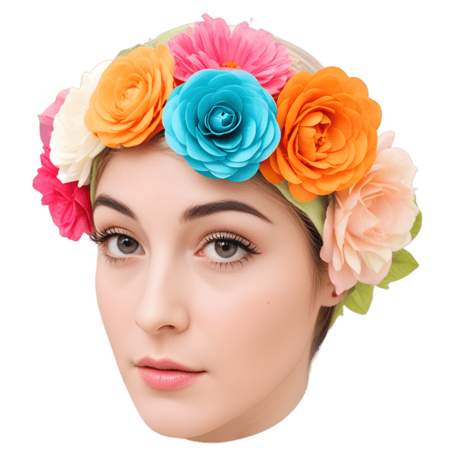 Free transparent PNG: Floral Headband PNG with Transparent Background for Elegant and Versatile Use