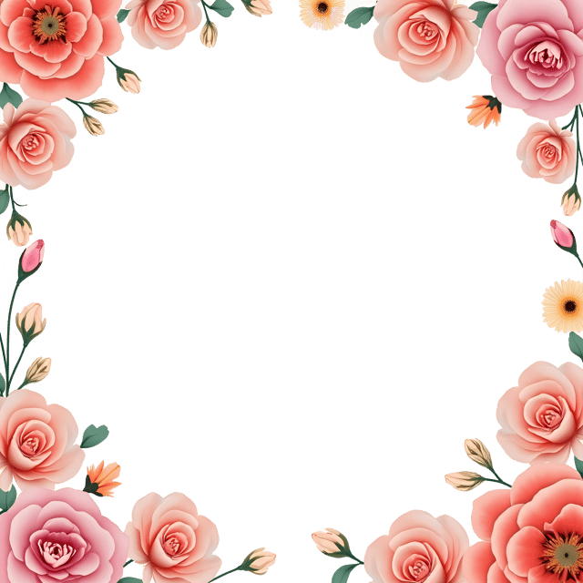 Free transparent PNG: Blank Floral Border  Free Downloadable PNG Clipart