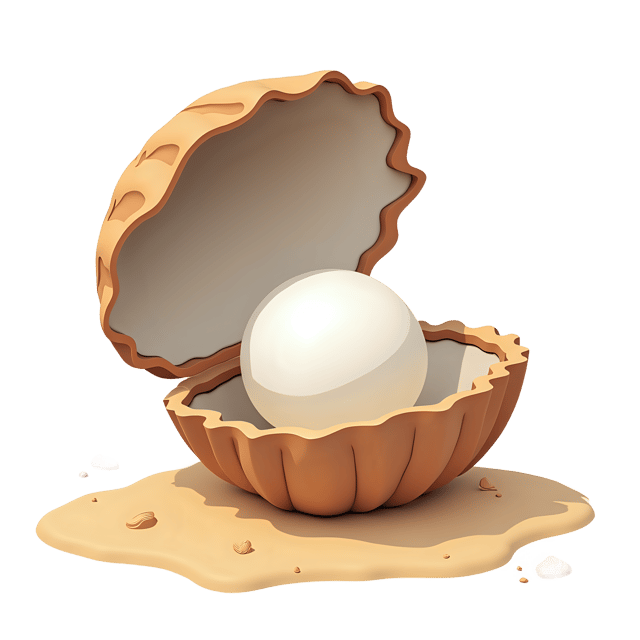 Free transparent PNG: Pearl in Cracked Shell  Free Downloadable PNG Clipart