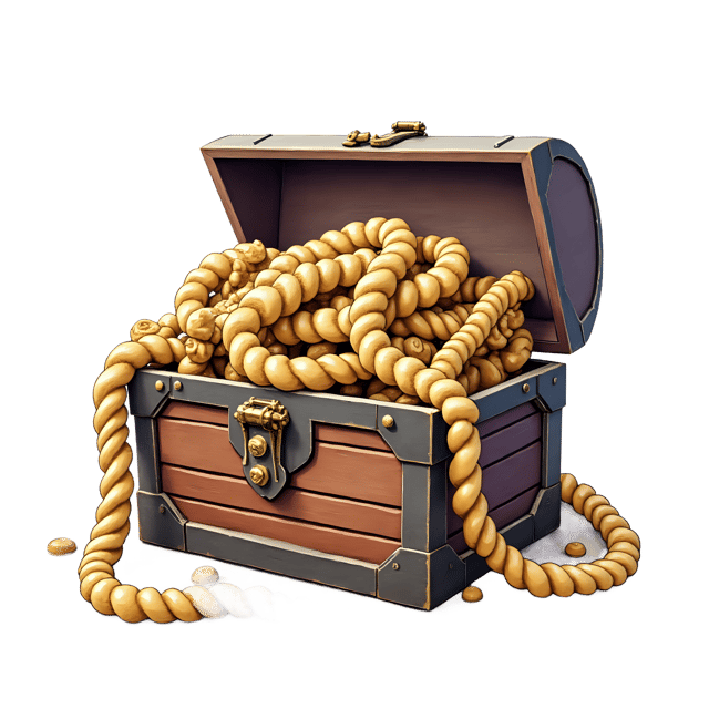 Free transparent PNG: Old Rope Wrapped Around Treasure Chest  Vintage Clipart, free png download