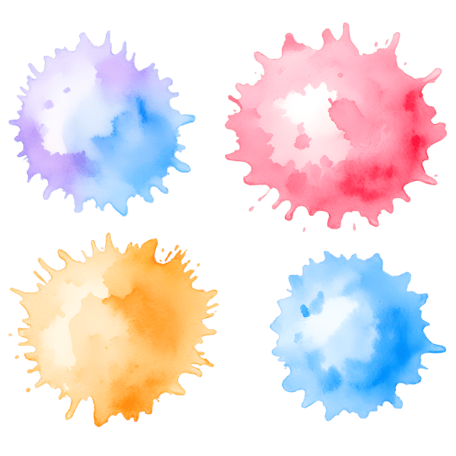 Free transparent PNG: Abstract Harmony Splatter PNG with Transparent Background for Artistic Creations