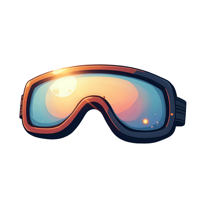 Free transparent PNG: Shiny Goggles  Free Reflective Sunglasses PNG Download