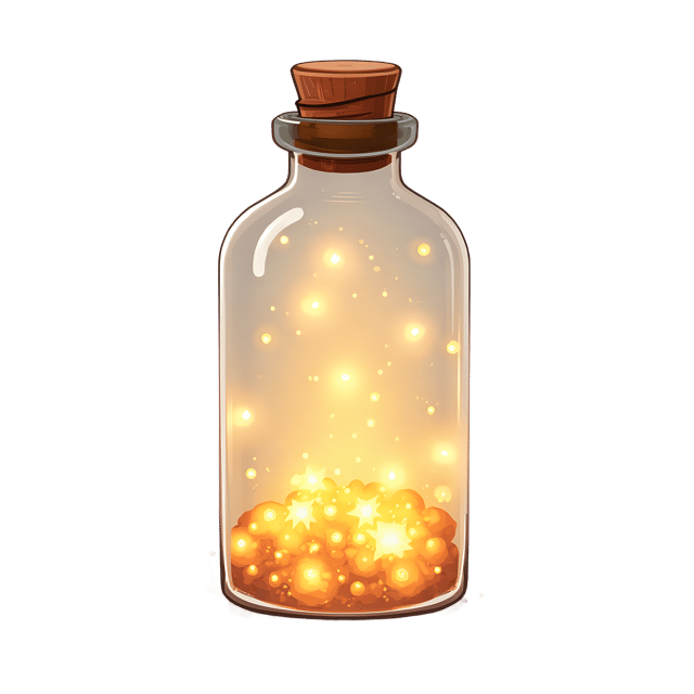 Free transparent PNG: Fairy Lights in a Bottle PNG Clipart  Perfect for Decor and Crafting