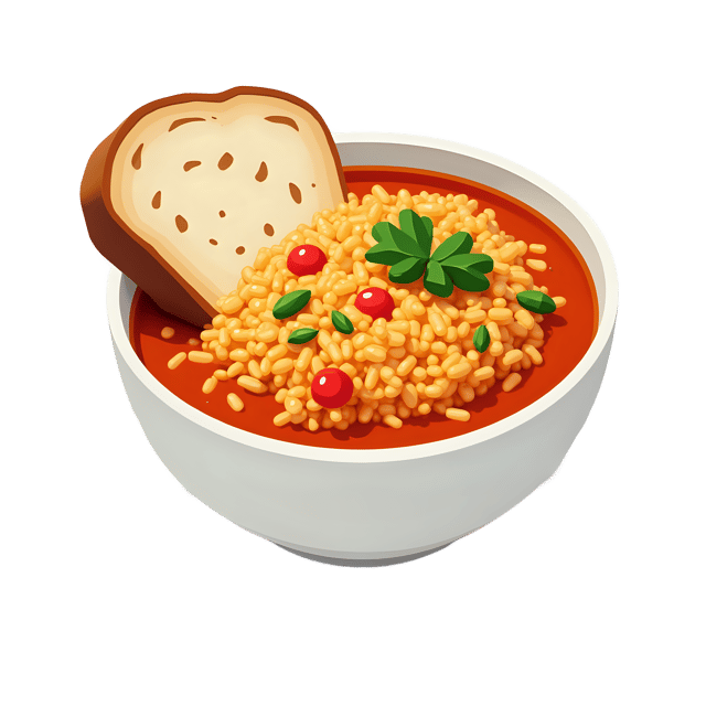 Free transparent PNG: Wild Rice Soup with Bread Slice  Free PNG Download